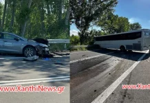 Σοκ στην Ξάνθη: Τέσσερις νεκροί μετά από σύγκρουση ΙΧ με λεωφορείο